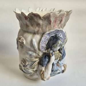 Vase vierge au chat