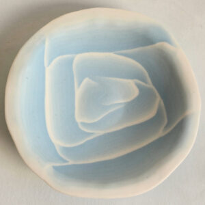 Coupelle fleur de rose – bleu